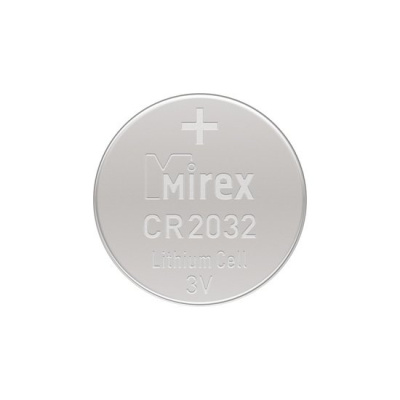 Батарейка Mirex CR2032 литиевая блистер 2 шт 23702-CR2032-E2 