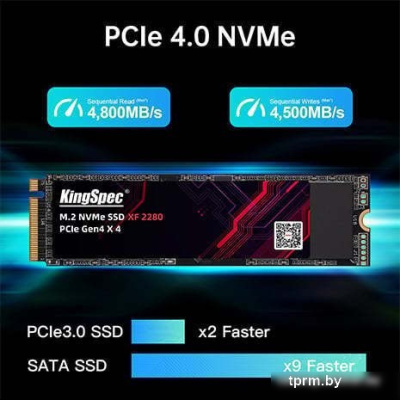 SSD KingSpec PCle 4.0 XF Series 1TB 