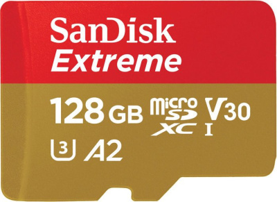 Карта памяти SanDisk Extreme microSDXC SDSQXAA-128G-GN6MN 128GB 
