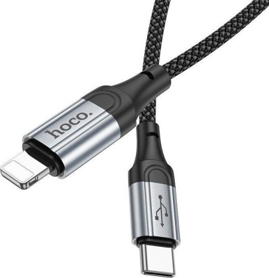 Кабель Hoco X102 USB Type-C - Lightning (1 м, черный) 