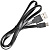 Buro BHP microUSB 1M Flat (черный) 