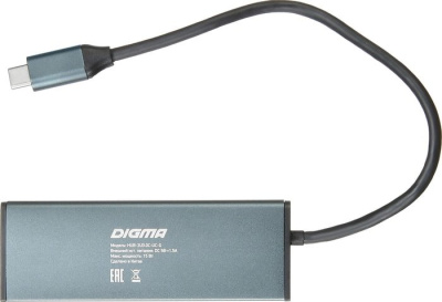 USB-хаб Digma HUB-3U3.0С-UC-G 