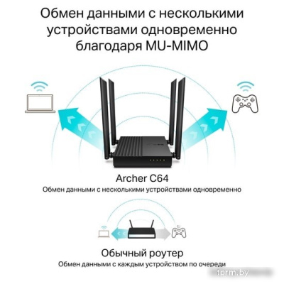 Wi-Fi роутер TP-Link Archer C64 