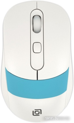 Оклик 310MW (белый/голубой) 