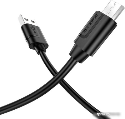 Кабель Borofone BX55 USB Type-A - microUSB (1 м, черный) 