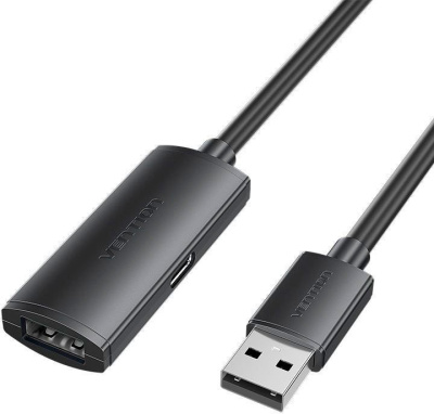 Кабель Vention CBKBN USB Type-A (15 м, черный)