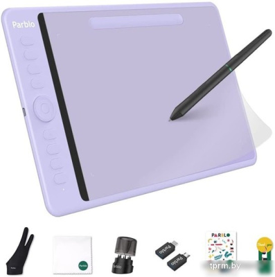Графический планшет Parblo Intangbo M (сиреневый) 