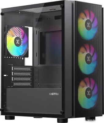 Корпус XASTRA A402M 4FRGB (черный) 