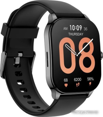 Умные часы Amazfit Pop 3S (черный, с силиконовым ремешком) 
