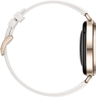Huawei Watch GT 6 41 мм (золотистый, с белым кожаным ремешком, международная версия) 