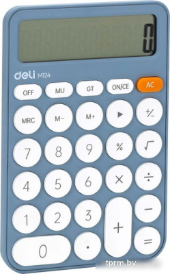Калькулятор Deli M124 (синий) 
