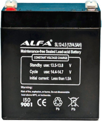 Аккумулятор для ИБП ALFA SL12-4.5 (12V-4.5Ah)