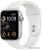 Умные часы Apple Watch SE 2 44 мм (алюминиевый корпус, серебристый/белый, спортивный силиконовый ремешок M/L) 