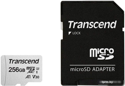 Карта памяти Transcend 300S 256GB (с адаптером) 