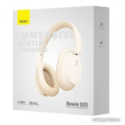 Наушники Baseus Bowie D05 (белый/бежевый) 