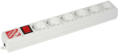 Сетевой фильтр Power Cube 6 розеток, серый, 3 м (SPG(5+1)-B-10) 