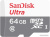 Карта памяти SanDisk Ultra SDSQUNR-064G-GN3MN microSDXC 64GB Карта памяти SanDisk Ultra SDSQUNR-064G-GN3MN microSDXC 64GB