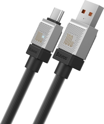 Кабель Baseus CoolPlay Series USB Type-A - USB Type-C (1 м, черный) 