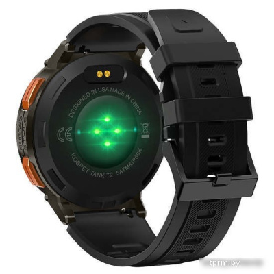 Умные часы Kospet Tank T2 (черный, с металлическим и силиконовым ремешками) 