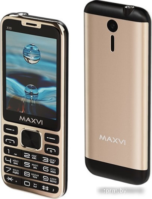 Мобильный телефон Maxvi X10 (золотистый) 