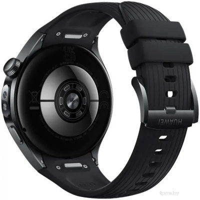 Умные часы Huawei Watch 5 46 мм (черный, с черным силиконовым ремешком, международная версия) 