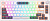 Клавиатура Royal Kludge RK-H81 RGB (белый, RK Cyan) 