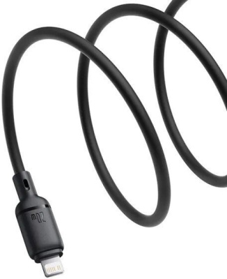 Baseus Silky Series Fast Charging Cable USB Type-C - Lightning (2 м, черный) 