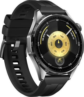 Huawei Watch GT 6 46 мм (черный, с черным силиконовым ремешком, международная версия) 
