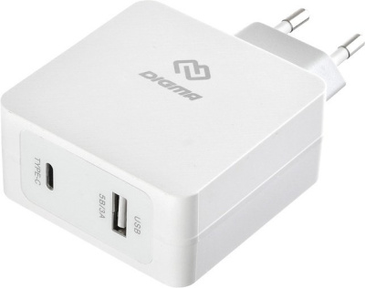 Сетевое зарядное Digma DGPD-45W-WG 