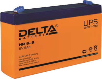 Аккумулятор для ИБП Delta HR 6-9 634W (6В/9 А·ч) 