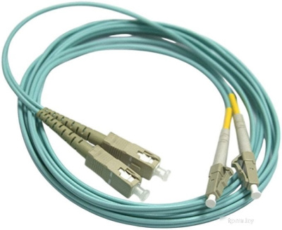 Lanmaster LAN-2LC-2SC OM3-1.0 (1 м, голубой) 