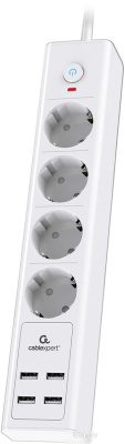Сетевой фильтр Cablexpert Exnovo EXN-4-U4-W-2 