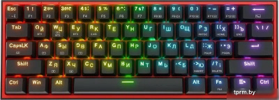 Клавиатура Redragon Fizz Pro (черный/красный) 