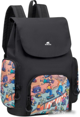 Городской рюкзак Rivacase 5425 black (скейтер) 