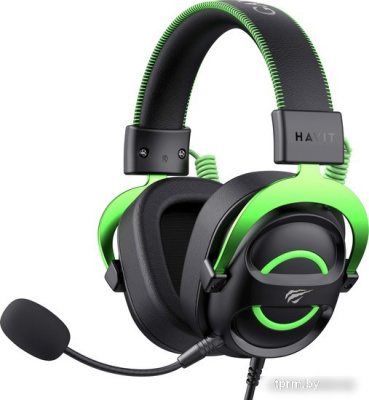 Наушники Havit Gamenote H2002e (черный/зеленый) 