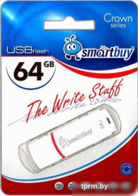 USB Flash Smart Buy 64GB Crown White (SB64GBCRW-W) 