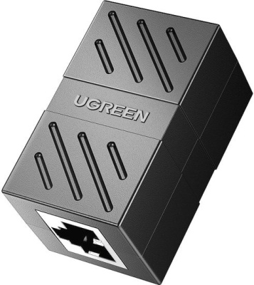 Коннектор-соединитель Ugreen NW114 20390 RJ-45 - RJ-45 (1 шт., черный) 