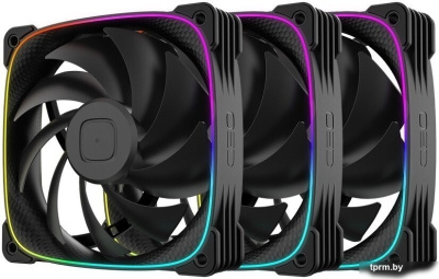 Комплект вентиляторов для корпуса Geometric Future Squama 3003B-12 Triple Pack (черный) 