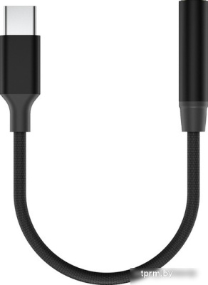 Адаптер Olmio 039799 USB Type C - 3.5 мм (0.12 м, черный) 