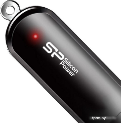 USB Flash Silicon-Power LuxMini 322 Black 64GB (SP064GBUF2322V1K) 