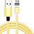 Кабель Denmen D09V USB Type-A - microUSB (1 м, золото) 