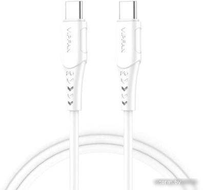 Кабель Vipfan P05 USB Type-C- USB Type-C (2 м, белый) 