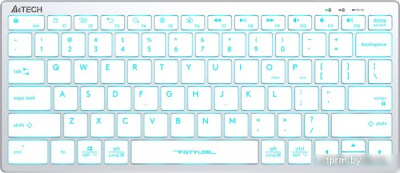 Клавиатура A4Tech Fstyler FX61 (серебристый/белый) 