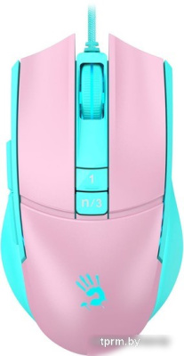 Игровая мышь A4Tech Bloody L65 Max (розовый/голубой) 