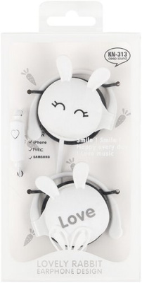 Наушники Darvish Зайки DV-H-1415-3 (белый)