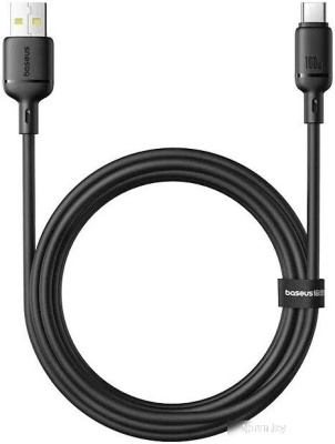 Baseus Silky Series Fast Charging Cable USB to Type-C 100W (2 м, черный) 