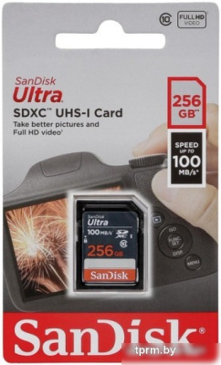 Карта памяти SanDisk Ultra SDXC SDSDUNR-256G-GN3IN 256GB 