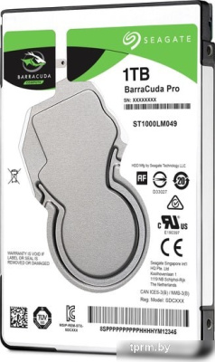 Жесткий диск Seagate Barracuda Pro 1TB ST1000LM049 