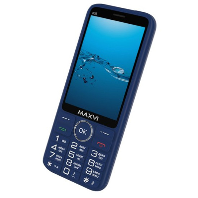 Кнопочный телефон Maxvi B35 (синий) 