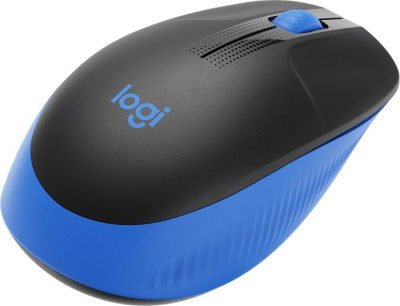 Мышь Logitech M190 (черный/синий) 